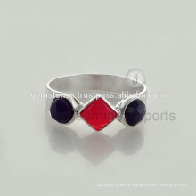 925 Sterling Silver Ring, Semi Precious Gemstone Rings, Wholesale Ring Jewelry Manufacturer